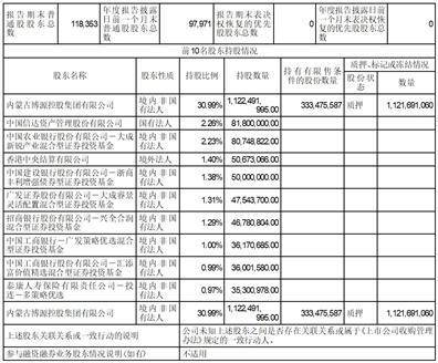 内蒙古远兴能源股份有限公司2022年度报告摘要
