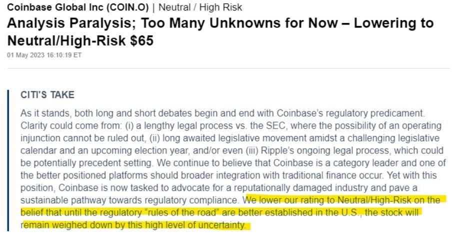 突发<strong></p>
<p>交易所合约</strong>！Coinbase推出国际交易所“考虑撤资美国” 高管涉内幕交易 花旗：下调股票评级