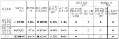 云南临沧鑫圆锗业股份有限公司 关于股东部分股份解除质押的公告