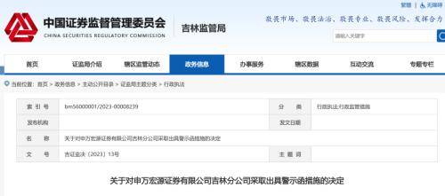 七大问题<strong></p>
<p>证券分公司</strong>！申万宏源证券分公司被罚
