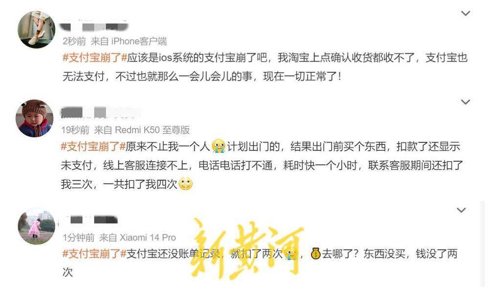 支付宝崩了<strong></p>
<p>证券公司有哪些</strong>！多名用户遭遇多重扣款问题 | 大鱼财经
