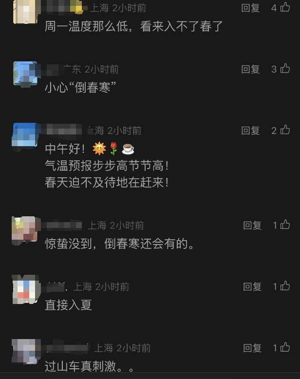 上海人<strong></p>
<p>证券星</strong>，再坚持两天就能脱棉袄了！最高直冲23℃！能顺利入春吗？