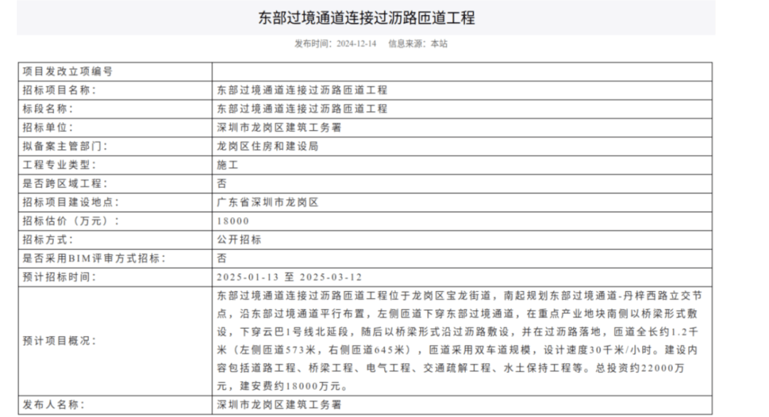 一度被传"烂尾"！盼了15年的深圳东部过境高速<strong></p>
<p>通达信证券</strong>，终于等来官宣推进