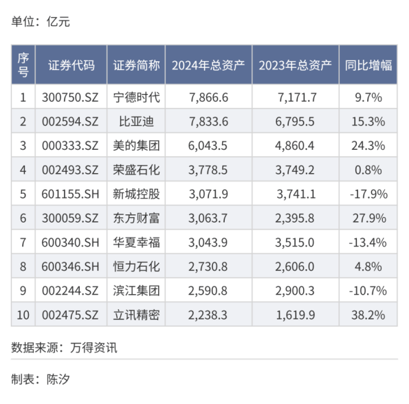 谁是A股十强民营企业——规模篇