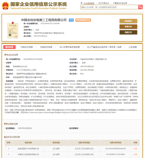 因违法分包的行为<strong></p>
<p>中国水电股票</strong>,中国水电三局收罚单